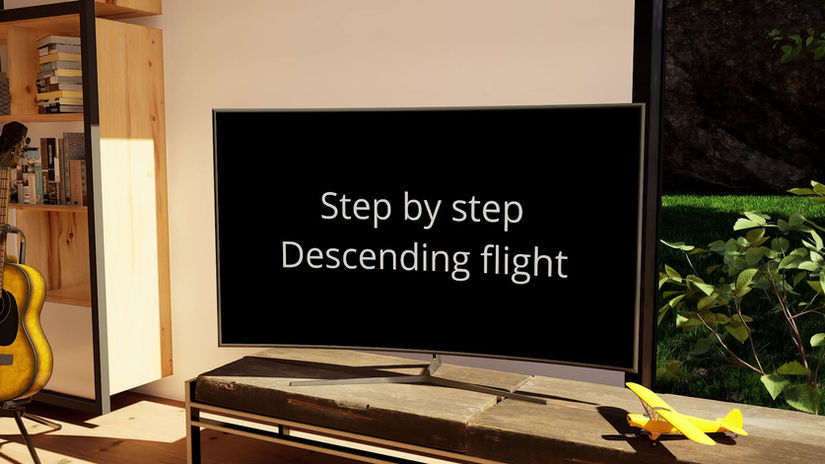 Step by step: descending flight